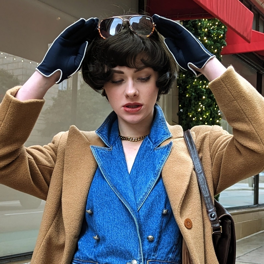 Dior VINTAGE 1970's Dark Brown WIG
